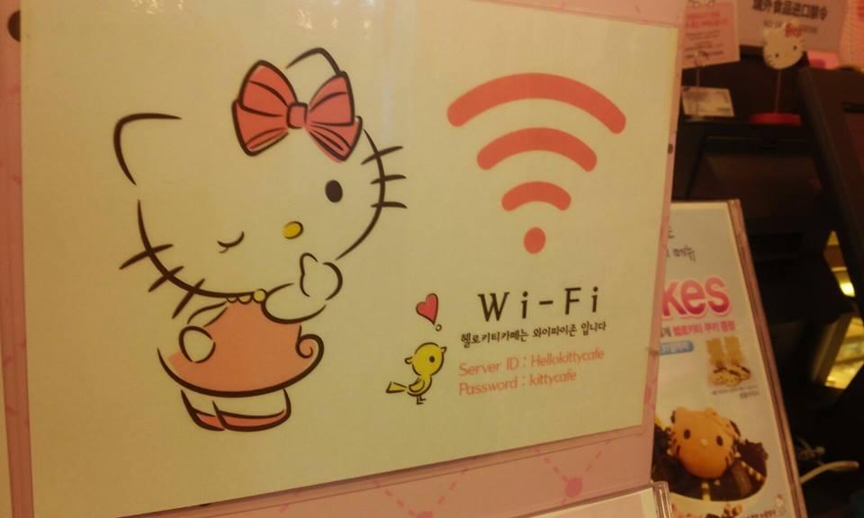 Hello Kitty Cafe Myeongdong Wifi