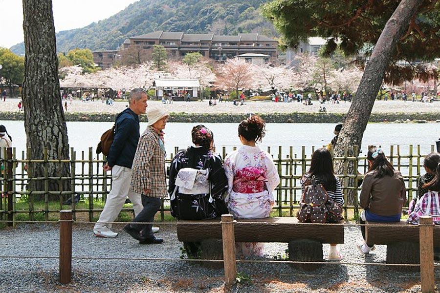 arashiyama-kimono-cherry-blossoms